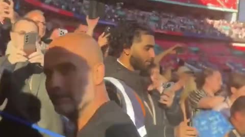 Pep Guardiola being called a bald rat!