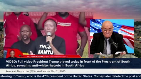 America’s Mayor Live (673): President Trump Confronts South Africa's President, Cyril Ramaphosa