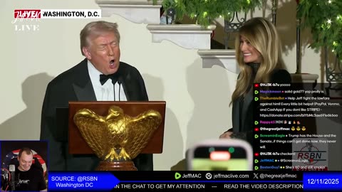 LIVE: President Trump Speaking at the Congressional Ball Grand Foyer