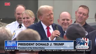 TRUMP RECEIVING MANY THANKS FOR CLEANING UP D.C.