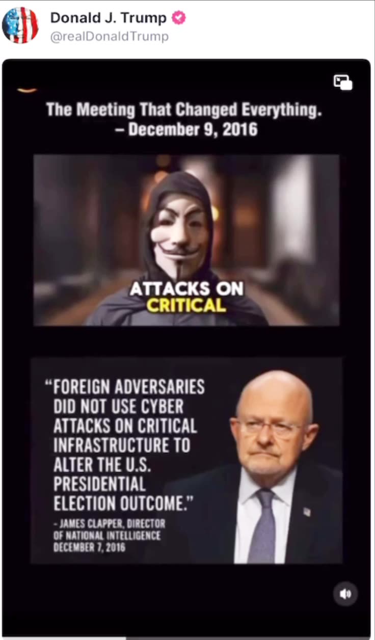 Trump posted Anonymous 👀