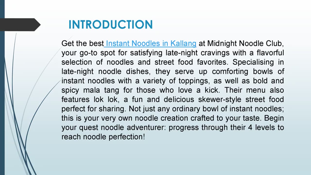 Get the best Instant Noodles in Kallang