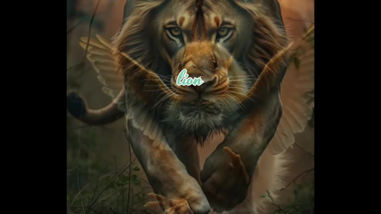 Lion and the chick