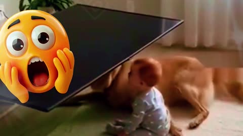 A dog saved a small child