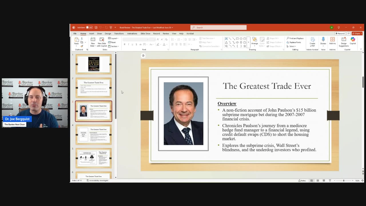 Episode 421: Book Review: The Greatest Trade Ever (John Paulson)