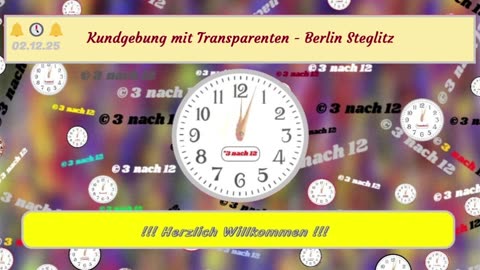🔔🕔🔔 Kundgebung mit Transparenten - Berlin Steglitz - 02.12.25