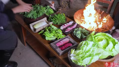 snow and hot pot, perfect match