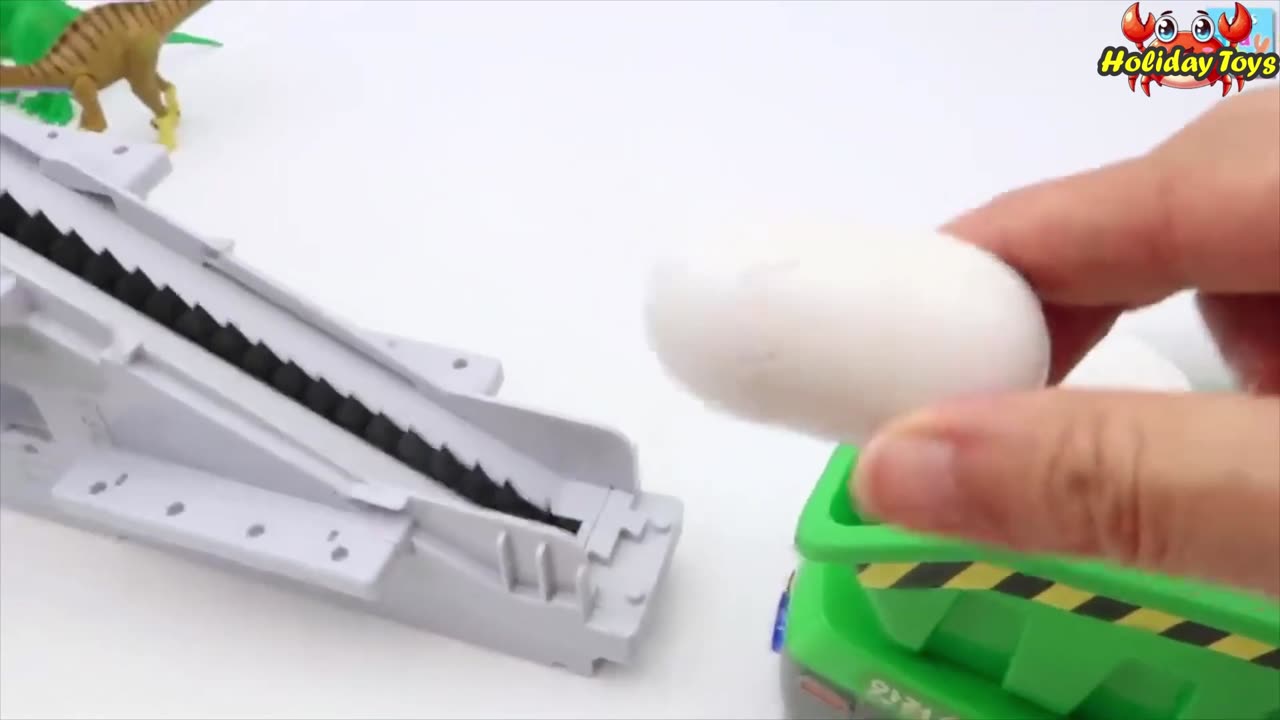 Digging In the Sand to Bury Five Dino Eggs