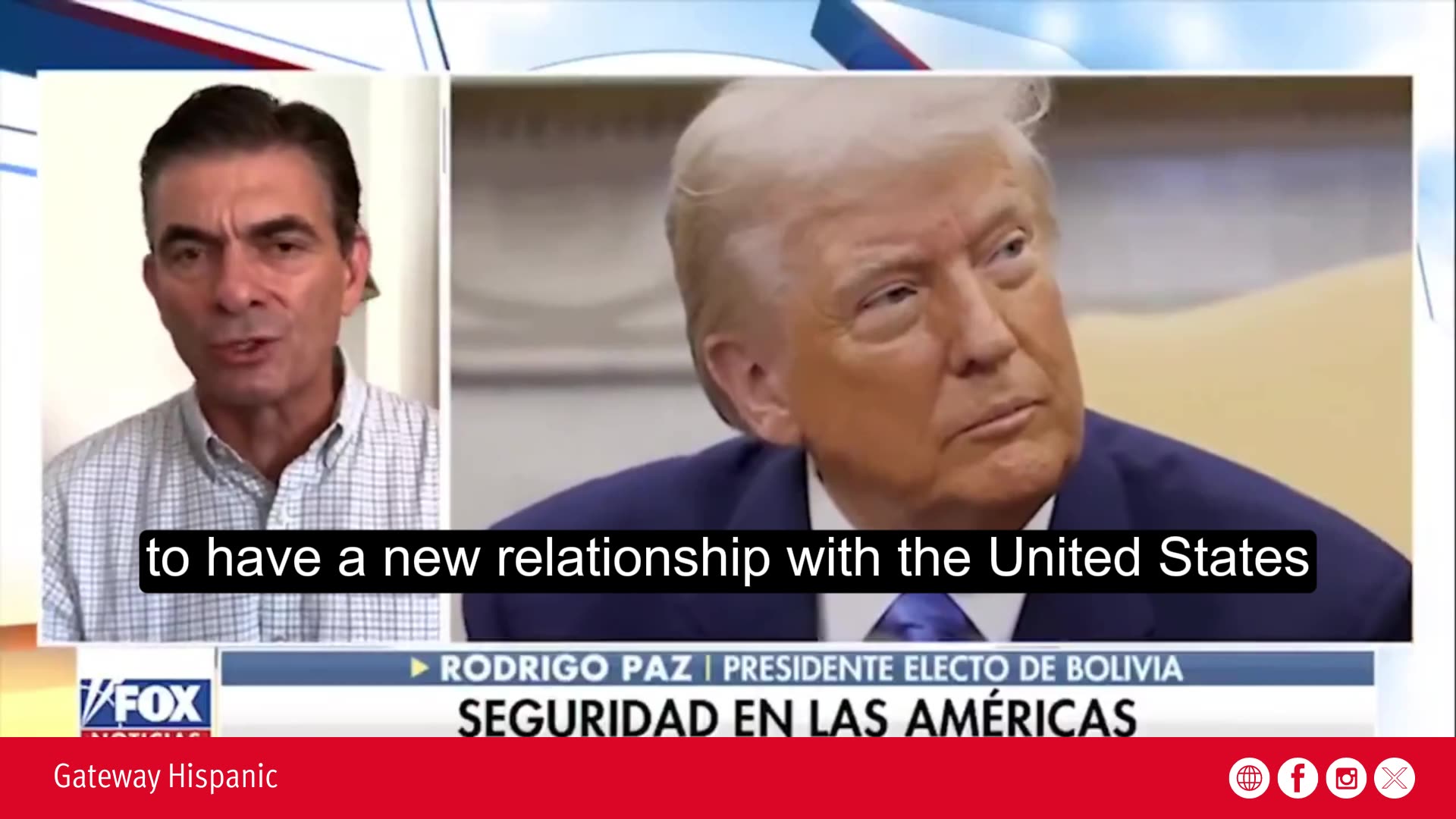 Rodrigo Paz: vamos a restablecer relaciones con EE.UU.