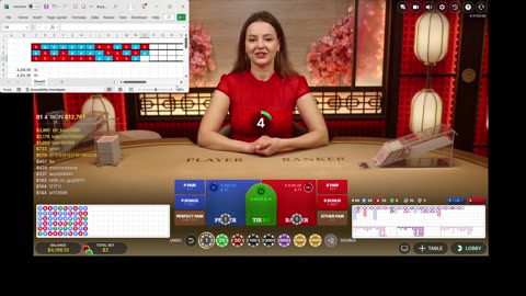 Baccarat - First attempt at YBR BS with flat betting. Many mistakes made.