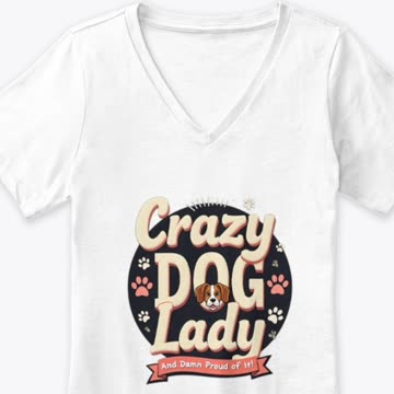 Crazy Dog Lady- And proud Tee.Limited Stock.Shop Now.Link In video description