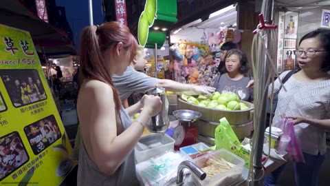 Taiwan Night Market Licorice Guava｜台灣夜市甘草芭樂🔥｜대만야시장감초구아바｜台湾夜市甘草グアバ｜ताइवा