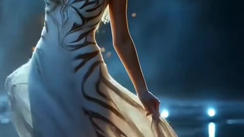 KI-Show bei AGT: Tiger löst sich auf – ihr Kleid verändert sich magisch! 🐅✨ #Shorts