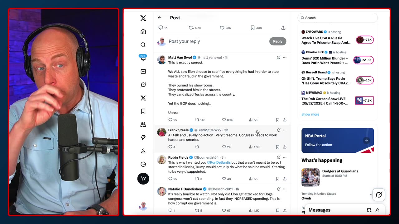 🔴 Elon Says DOGE is Done After Failure To Codify Cuts .......