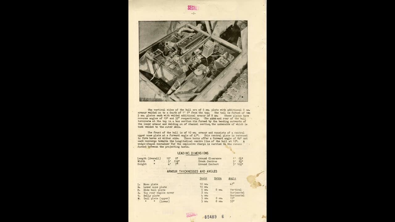 German Demolition Vehicle, British Report