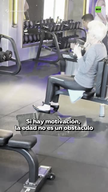 💪👵Abuela demuestra que no hay edad para ir al gimnasio