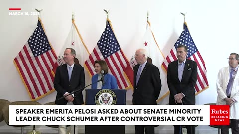 Pelosi Asked Point Blank: Should Schumer Remain Senate Democratic Caucus Leader After CR Vote?