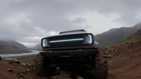 SUV in the Wild: No Roads, No Rules, Just Mud in mountains