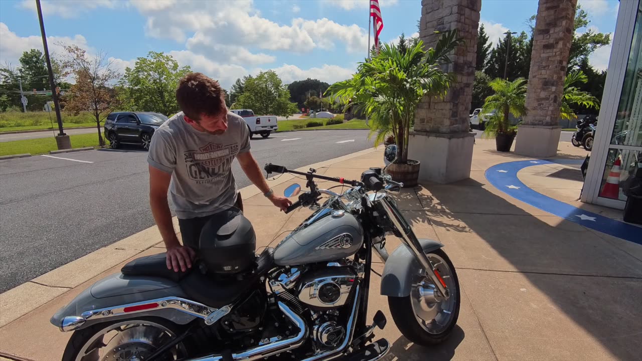 Test Ride with Old Glory HD Fat Boy