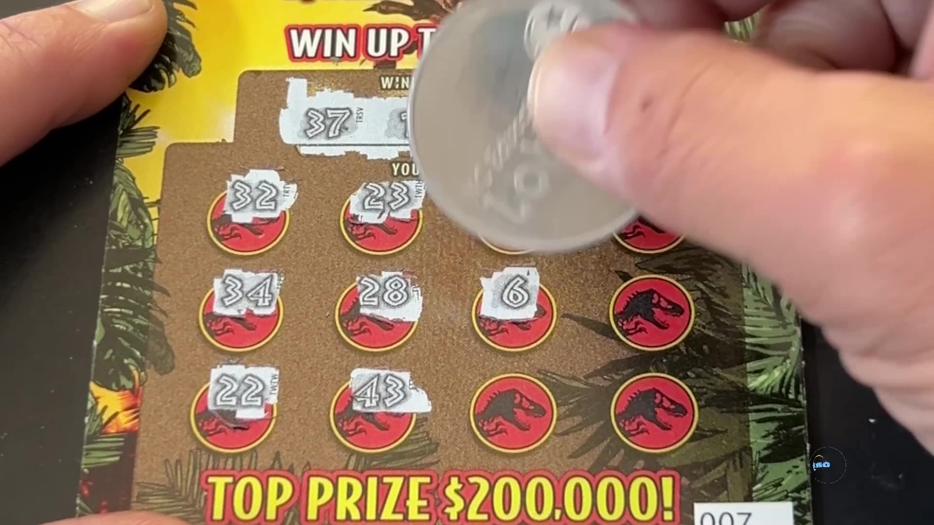 Jurassic Park ASMR Scratch Offs 🦖