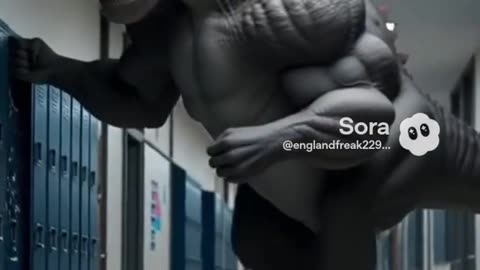 PSA: Respect the forest or face the MuscleSaurus #dinosaurs #psa #school #sora #documentary