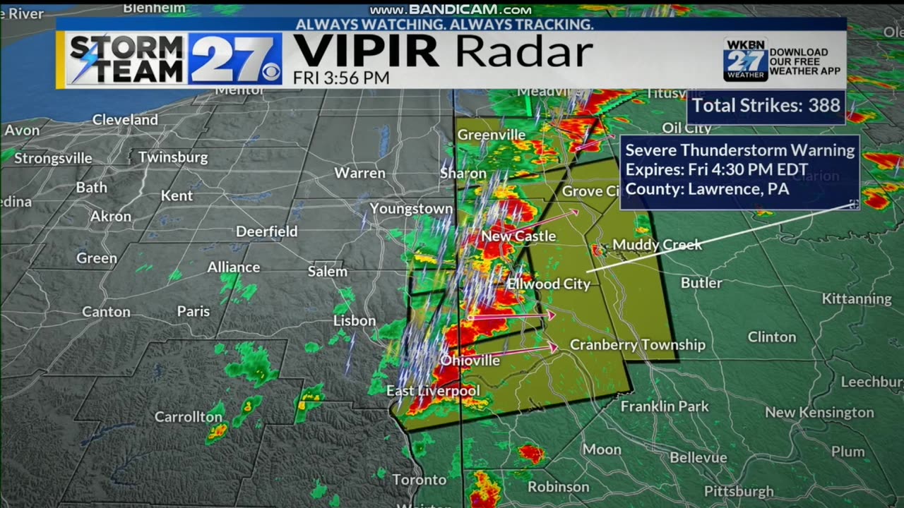JUNE 27 2025 WKBN 27 FIRST NEWS TRACKING SEVERE WEATHER PART 5