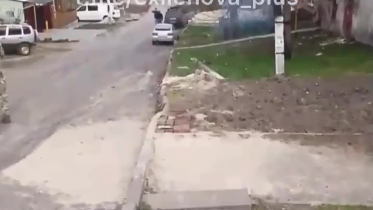 Russian Ammunition Depot In Village of Rylsk Putting on a Show