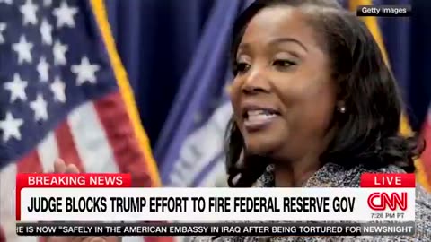 CNN host Abby Phillip breaks the news that a federal judge blocked the President from firing