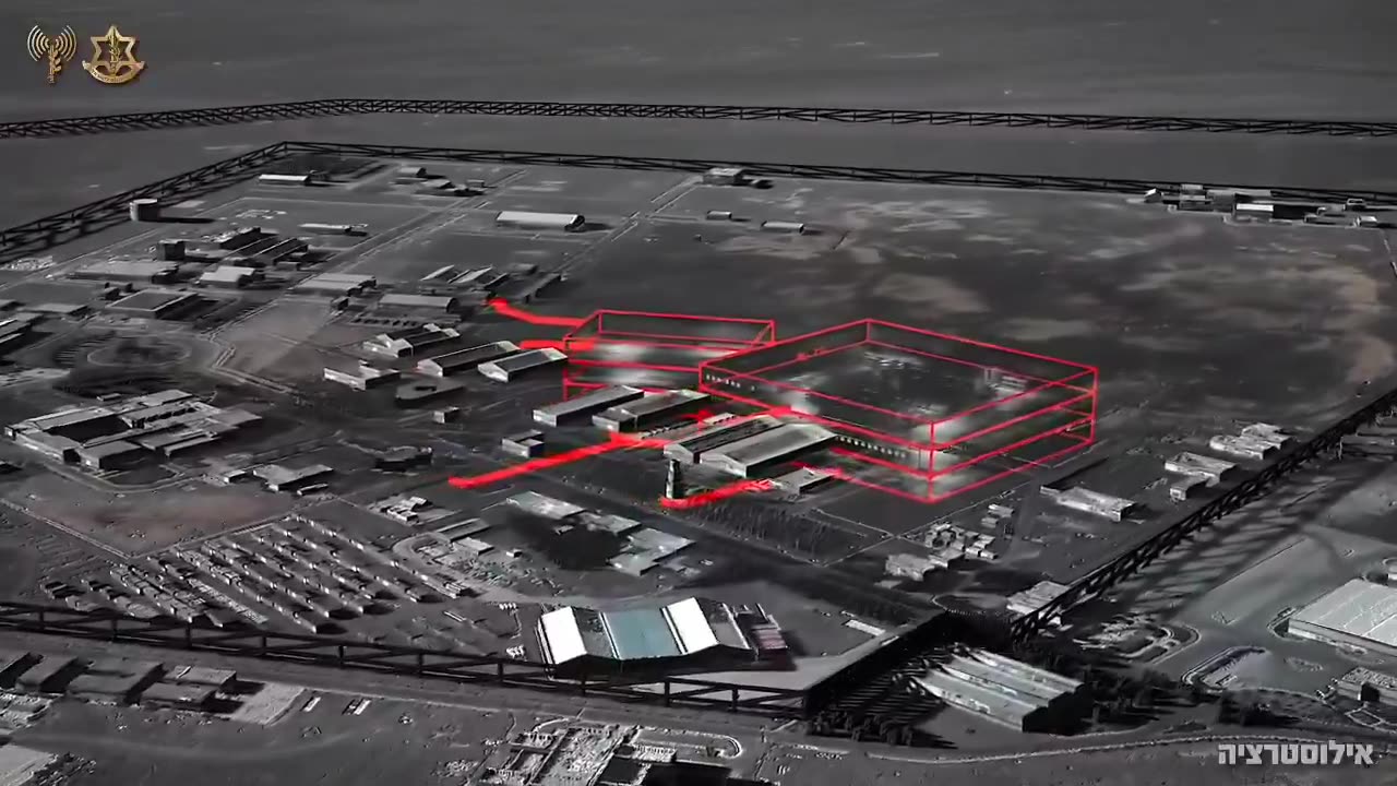 Israel shows attack simulation of Natanz.