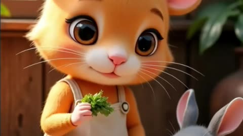 rabbit friend #hamsterlisa#sadhamsterstory#funnyhamstermoment