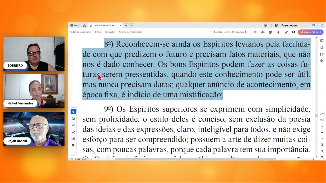 #234 O Livro dos Médiuns- Identidade dos Espíritos 6ª parte com André Sobreiro, Nellyd Fernandes e Dejair Boselli