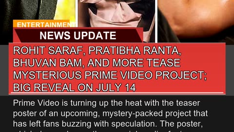 Rohit Saraf Pratibha Ranta Bhuvan Bam and More