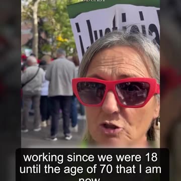 Entrevistando a personas por Madrid con motivo de la manifestación convocada por CGT