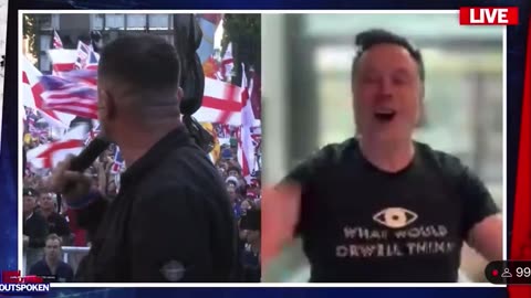 🚨BREAKING: Elon Musk just made a surprise virtual appearance at a free speech rally in London.