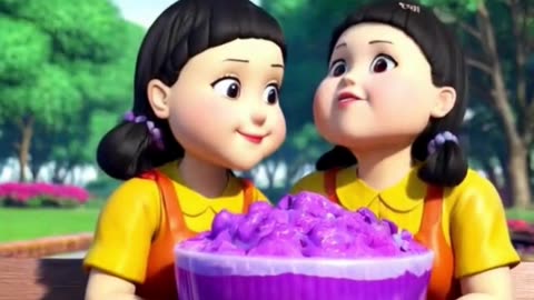 GTA V SQUID GAME GIRL DOLL SUPERMAN CUTE TWINS SLIME #squidgame #shorts #gta