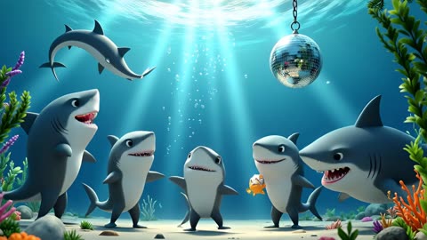 Baby Shark UNDERWATER DISCO! 🌊🕺 | Glow-in-the-Dark Dance Song | #SharkDisco #KidsParty