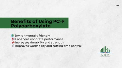 Polycarboxylate: High Water Reducing Rate for Superior Concrete Performance