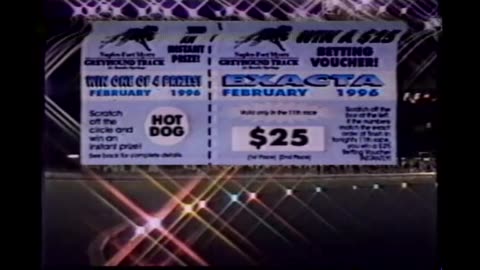 February 10, 1996 - Ad for Greyhound Racing in South Florida
