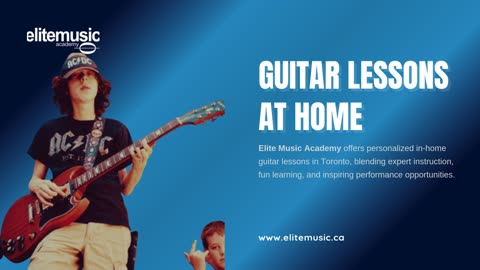What are the benefits of guitar lessons at home with Elite Music Academy?