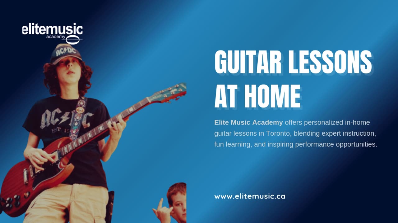 What are the benefits of guitar lessons at home with Elite Music Academy?