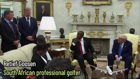 #South #Africa n professional #golfer Retief Goosen Embarrasses #President #Ramaphosa, confirms #murder of #farmers to #TRUMP and rest of the #world #memology #meme