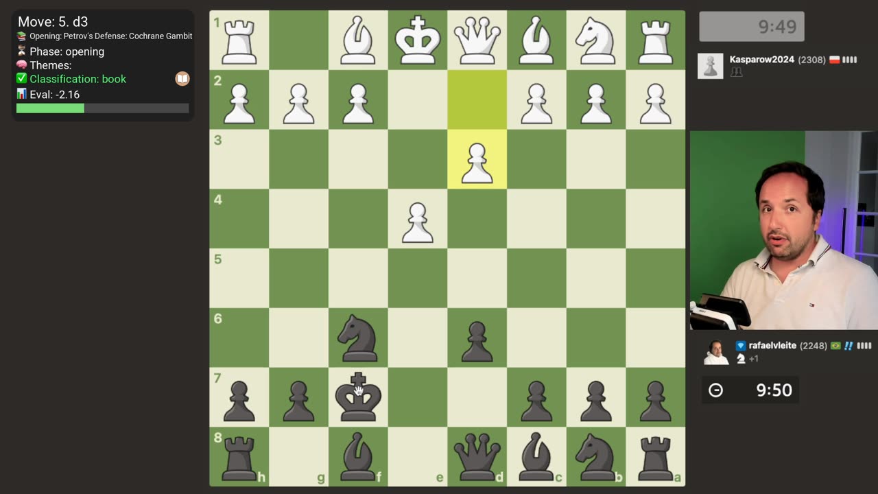 I Faced a Knight Sacrifice on Move 4 from a 2300+ chess player: The Cochrane Gambit!