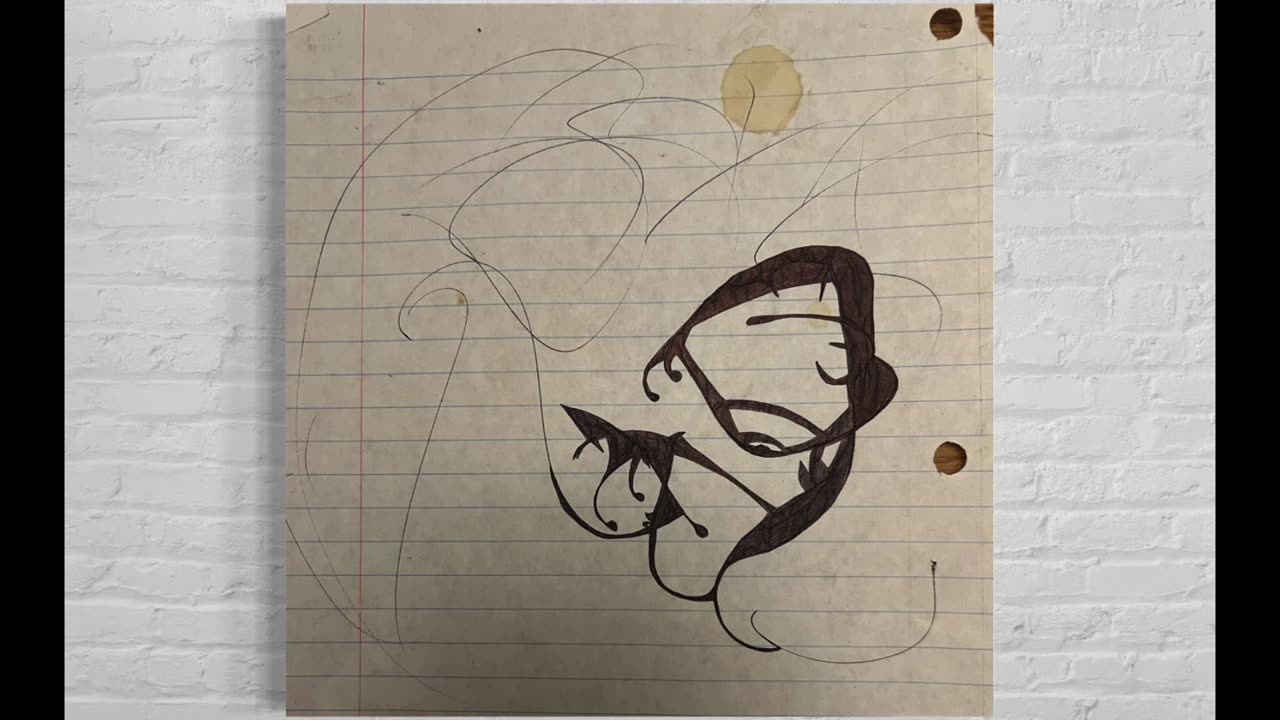 🎭 Abstract Jester #30 – A simple Abstract Jester Drawing by Jester Mayhone