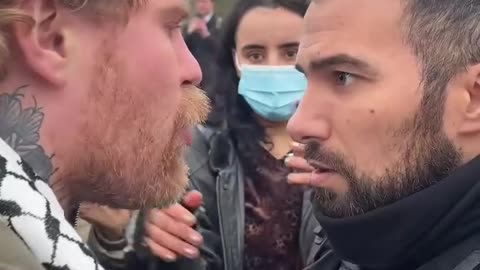 After a protester directly confronted police, questioning whether they were truly doing their job