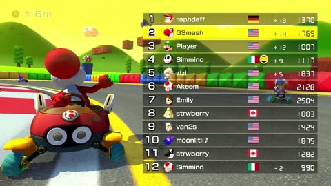 #MarioKart8Deluxe Race Seven: SNES Mario Circuit 3