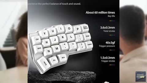 YIVU CORNE V4.1 Wired Split Mechanical Keyboard, 40% ortholinear Layout, 3x6, Er