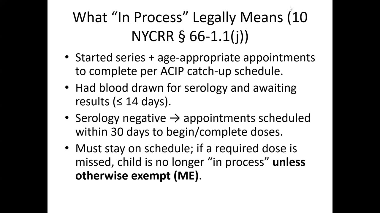 NY Medical Exemptions Chad Davenport, Esq. on First Week Issues