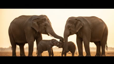 Twin Elephant Miracle! Etosha National Park Birth