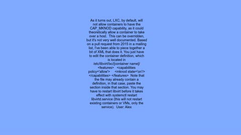 Docker inside LXC starting container process caused &quot;apply caps operation not permitted&quot;