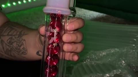 Unboxing Hot Pink Glycerin Bong for Ladies #420 #bonggirl